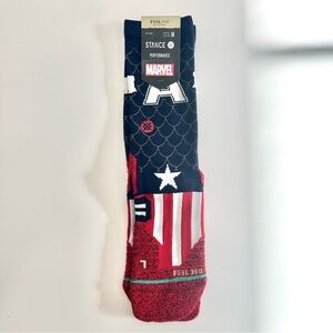 Stance Marvel Athletic Socks - Red, Blue, and White